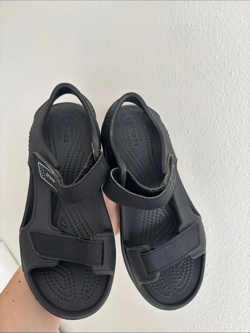 CROCS Kid's Swiftwater Expedition Sandal - SandalS BLACK UNISEX SIZE J 3 kids